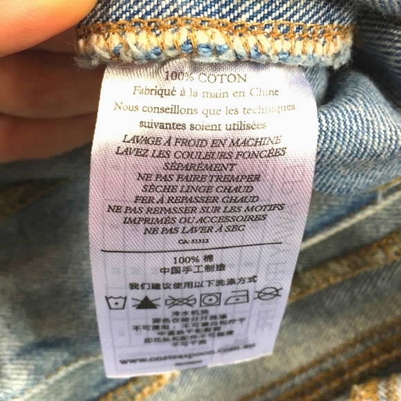 OneTeaspoon 'Rebel Hell' Distressed Denim Jacket Sz4 - Picture 15 of 16